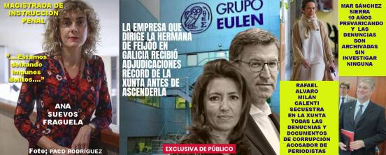  La Xunta se niega a entregar información al Parlamento de Galicia sobre los contratos y adjudicaciones a la hermana de Feijóo.