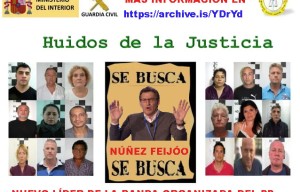 Feijóo líder del PP Nacional ya forma parte de las estadísticas judiciales de los delincuentes, bandas latinas, y otros huídos de la justicia.