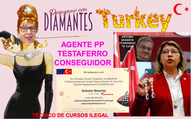 Rosa Quintana Diputada PP luciendo Pendientes de Brillantes Turkos se pone nerviosa y vota inicitivas de la oposición