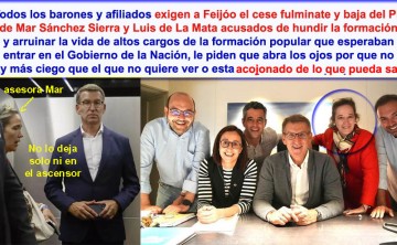 Barones del PP muestran crispación por el exceso de confianza y poder de Mar Sánchez a la que culpan del fracaso y fin de la era Feijóo.