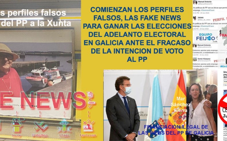 La Xunta de Galicia financia una campaña de Fake News en el metro de Madrid para allanar el adelanto electoral del PP.