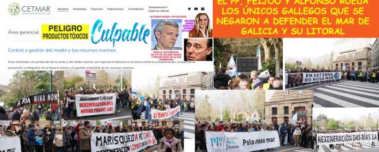 La única lectura de la multitudinaria manisfestacion por los pelllets fué la ausencia del PP rechazando defender el Mar de Galicia y su litoral.