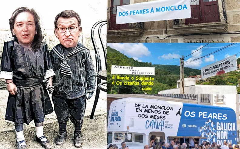 El Baltarismo bloqueó en toda la provincia de Ourense el autobús de Alfonso Rueda con su falso eslogan de Galicia non para..?
