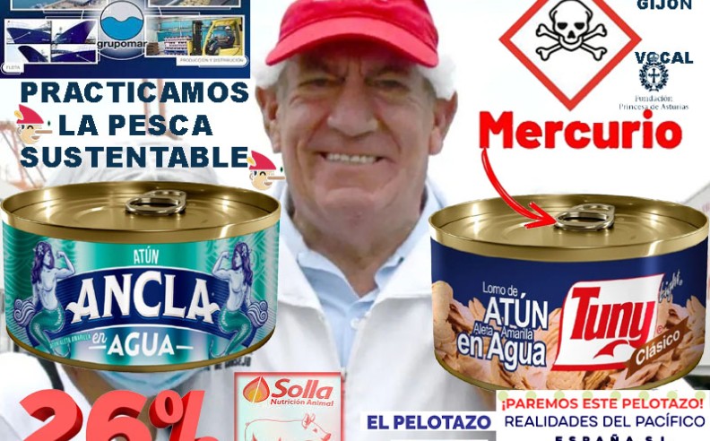 Antonio Suárez Gutierrez Presidente de Grupomar podría estar estafando a nivel internacional metiendo solla en vez de atún.