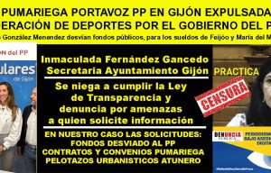 Al PP de Gijón tendrá que ser el Tribunal de Cuentas quien ponga freno al  desvío de fondos públicos para los sueldos de Feijóo y su asesora en el  PP.