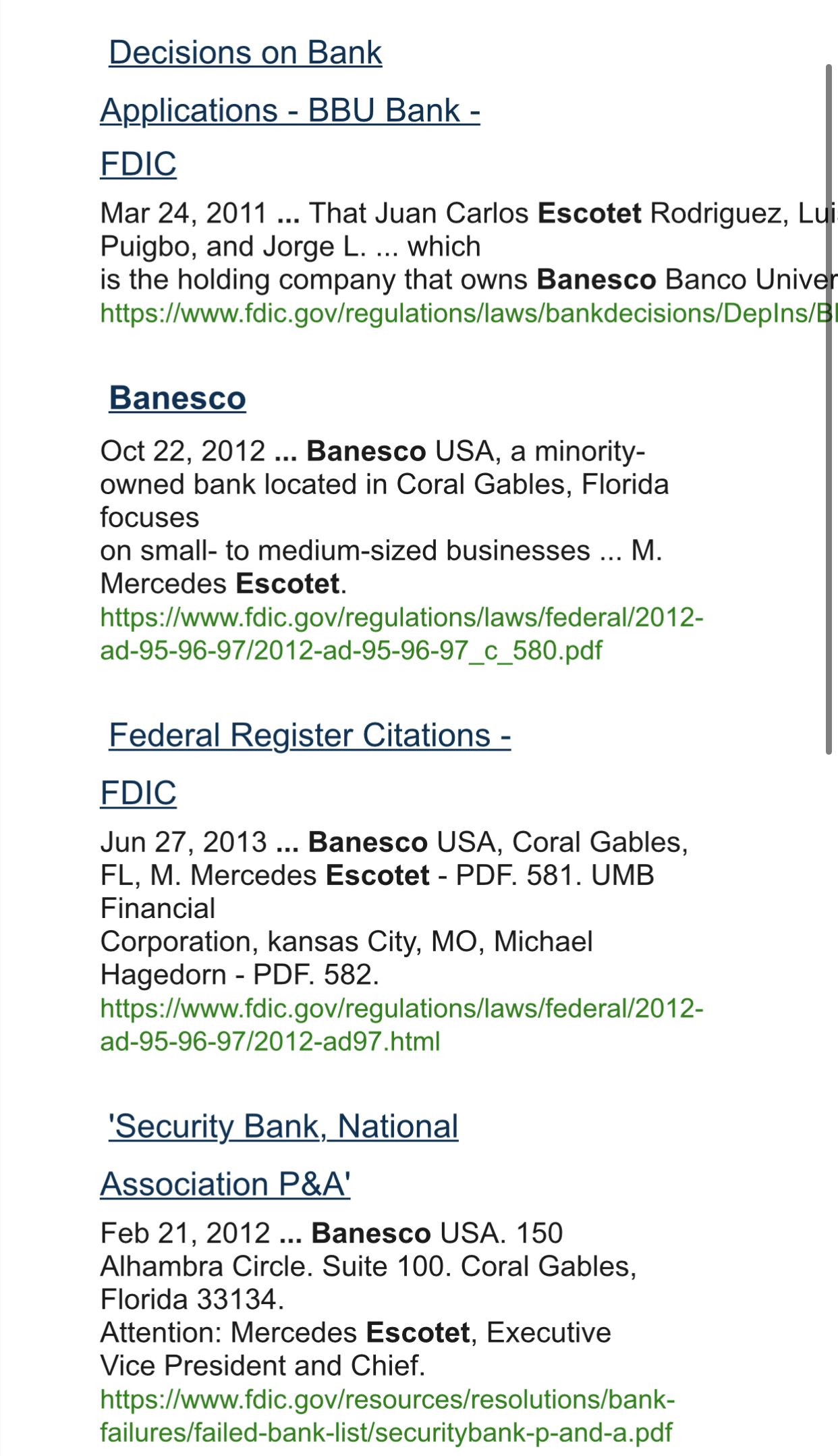 Mercedes Esoctet jefa en Miami de las actividades bancarias de ABANCA
