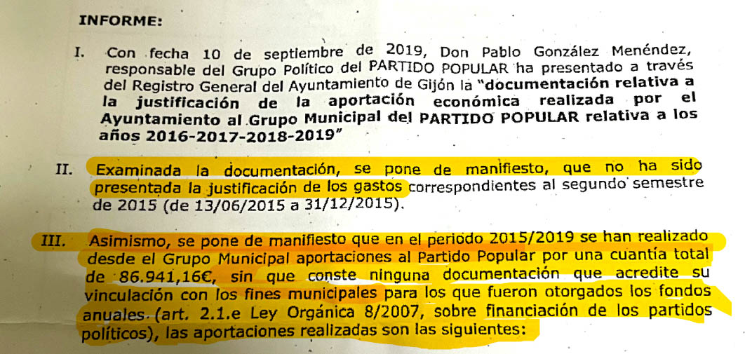 Xornal Galicia - Los responsables del Ayuntamiento de Gijón se niegan a  reclamar el dinero malversado por Pablo González Menéndez de los  gijoneses/as para desviarlo al PP.