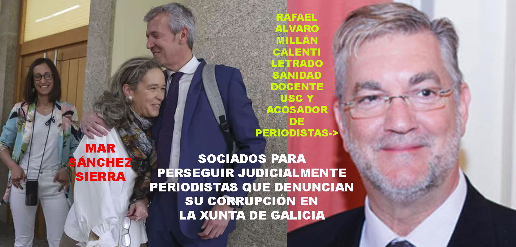Xornal Galicia - Pladesemapesga presenta denuncia penal contra Mar Sánchez  Sierra y Rafael Millán Calenti por delitos del art. 404 y artículo 542 C.P  tras impedir derechos legales a la entidad.