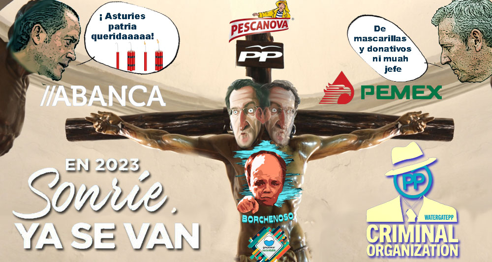 Xornal Galicia - Que la vida de Feijoo está rodeada de ladrones como Jesús  en la cruz ya es voz populi... ! Viva el vino ! Dice Rajoy