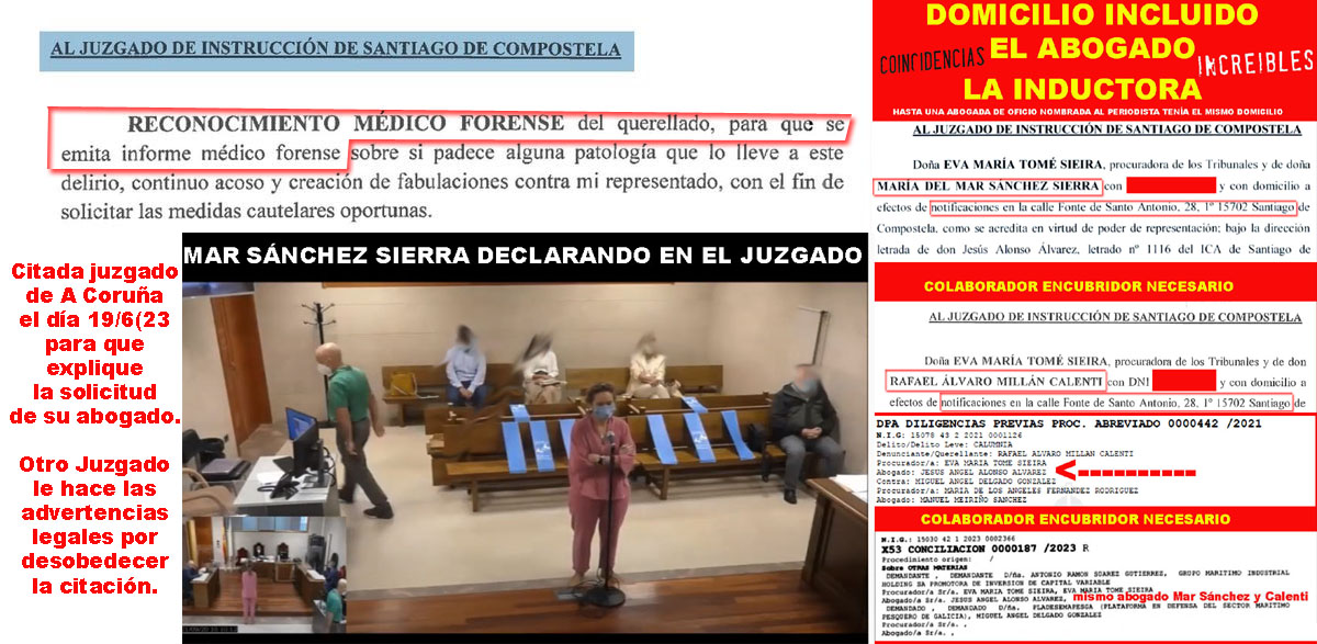 El Abogado de Mar Sänchez Sierra intenta ahogar a los jueces en una  trinchera de papeles sin relevancia jurídica..... - Xornal Galicia Exclusivo