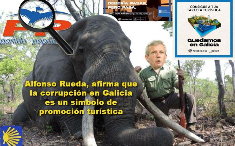 Alfonso Rueda, afirma que la corrupción en Galicia, es un simbolo de promoción turística.
