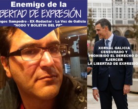 Tristeza y luto de la Libertad de Expresión y la Democracia, es la única respuesta a la visita de Pedro Sánchez a GALICIA