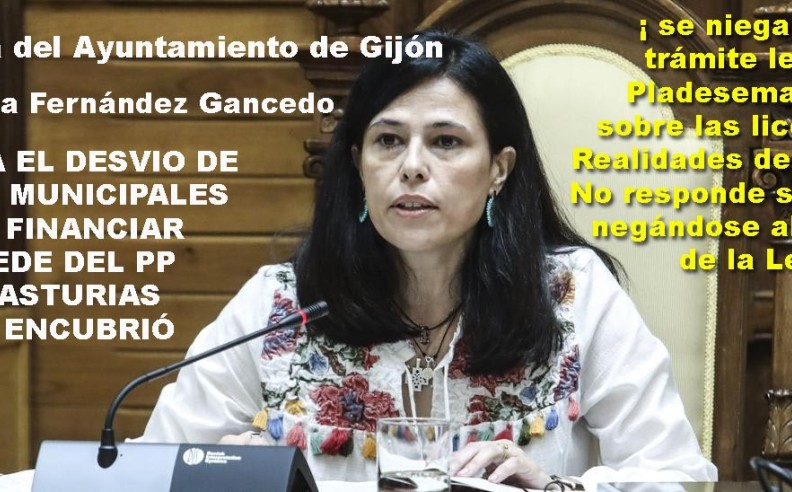 La Secretaria del Ayuntamiento de Gijón conocía el desvio de fondos públicos municipales a las arcas del PP y no denunció..